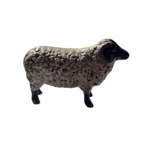 Vintage Cast Iron Sheep Heavy Primitive Farmhouse Decor Antique